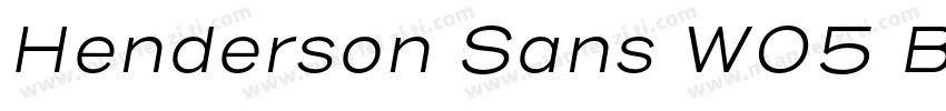 Henderson Sans W05 B字体转换